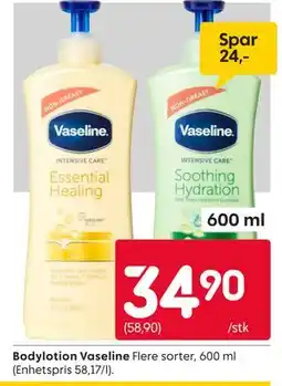 Rusta Bodylotion Vaseline tilbud