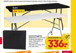 Rusta Sammenleggbart bord, Medlemspris tilbud