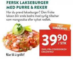 Jacobs FERSK LAKSEBURGER MED PURRE & REKER tilbud