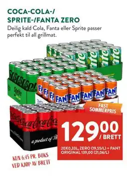 Jacobs COCA-COLA-/ SPRITE-/FANTA ZERO tilbud