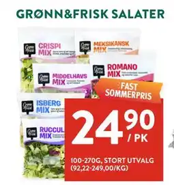 Jacobs GRØNN&FRISK SALATER tilbud