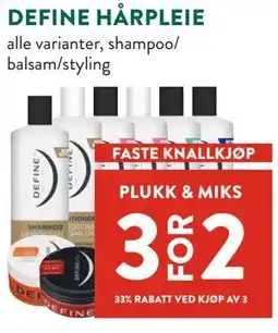 Jacobs DEFINE HÅRPLEIE tilbud