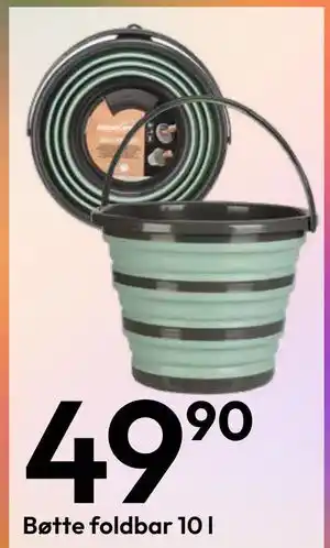 Gigaboks Bøtte foldbar 10 l tilbud