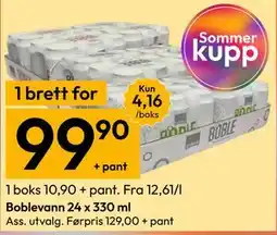 Gigaboks Boblevann 24 x 330 ml tilbud