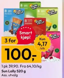 Gigaboks Sun Lolly 520 g tilbud