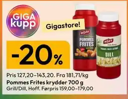 Gigaboks Pommes Frites krydder 700 g tilbud