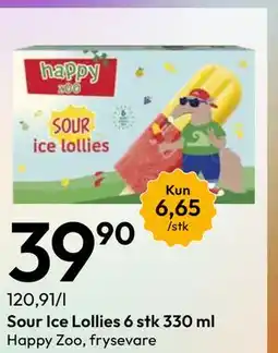 Gigaboks Sour Ice Lollies 6 stk 330 ml tilbud