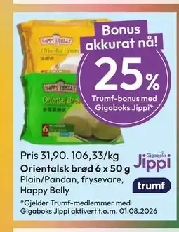 Gigaboks Orientalsk brød 6 x 50 g tilbud