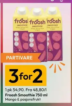 Gigaboks Froosh Smoothie 750 ml tilbud