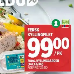 Meny FERSK KYLLINGFILET tilbud