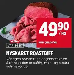 Meny NYSKÅRET ROASTBIFF tilbud
