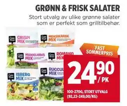 Meny GRØNN & FRISK SALATER tilbud