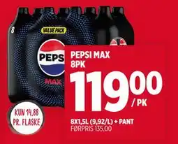 Meny PEPSI MAX 8PK tilbud
