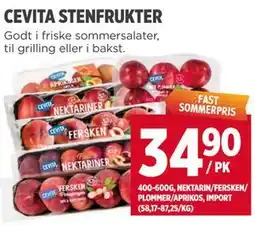 Meny CEVITA STENFRUKTER tilbud