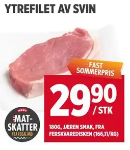 Meny YTREFILET AV SVIN tilbud