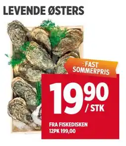 Meny LEVENDE ØSTERS tilbud