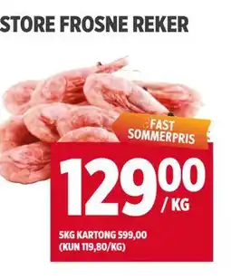 Meny STORE FROSNE REKER tilbud