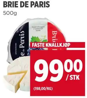 Meny BRIE DE PARIS tilbud