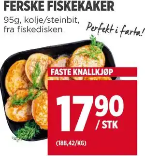 Meny FERSKE FISKEKAKER tilbud