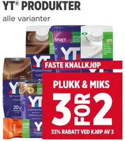 Meny YT PRODUKTER tilbud