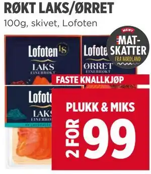 Meny RØKT LAKS/ØRRET tilbud