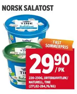 Meny NORSK SALATOST tilbud