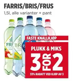 Meny FARRIS/BRIS/FRUS tilbud