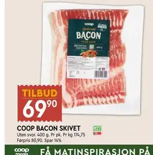 Coop Mega COOP BACON SKIVET tilbud