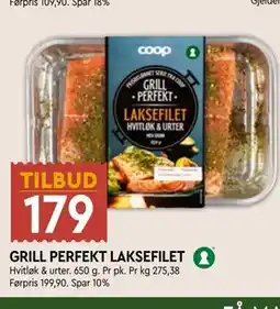 Coop Mega GRILL PERFEKT LAKSEFILET tilbud