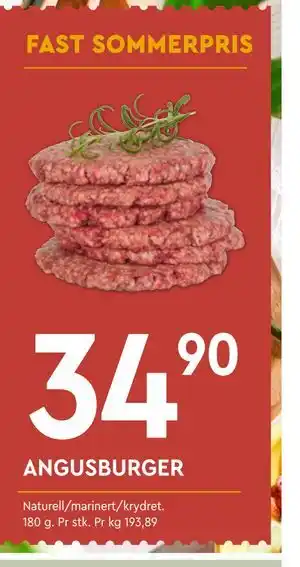 Coop Mega ANGUSBURGER tilbud