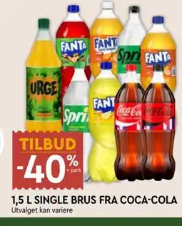 Coop Mega 1,5 L SINGLE BRUS FRA COCA-COLA tilbud