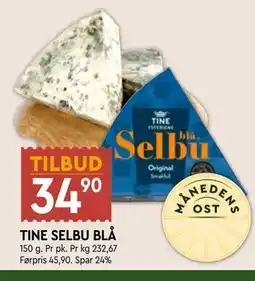 Coop Mega TINE SELBU BLÅ tilbud