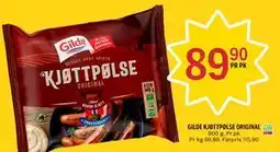 Coop Prix GILDE KJØTTPØLSE ORIGINAL tilbud
