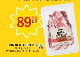 Coop Prix COOP NAKKEKOTELETTER tilbud