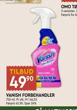 Coop Mega VANISH FORBEHANDLER tilbud