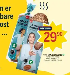 Coop Prix COOP AMALIES GROVBRØD tilbud