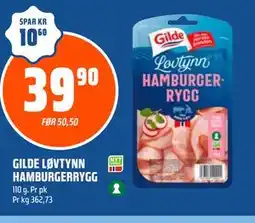 Coop Obs GILDE LØVTYNN HAMBURGERRYGG tilbud