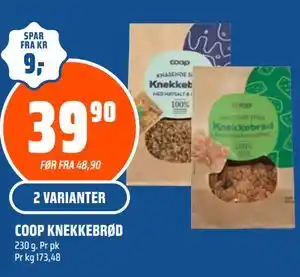 Coop Obs COOP KNEKKEBRØD tilbud