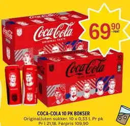 Coop Prix COCA-COLA 10 PK BOKSER tilbud