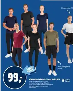 Coop Obs NORTHPEAK TRENINGS T-SHIRT AKSEL/ADA tilbud
