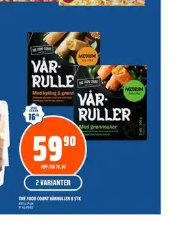 Coop Obs THE FOOD COURT VÅRRULLER 8 STK tilbud