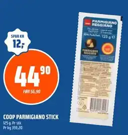 Coop Obs COOP PARMIGIANO STICK tilbud