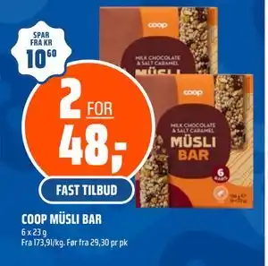 Coop Obs COOP MÜSLI BAR tilbud