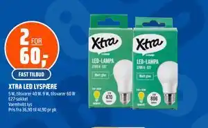 Coop Obs XTRA LED LYSPÆRE tilbud