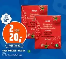 Coop Obs COOP HAKKEDE TOMATER tilbud