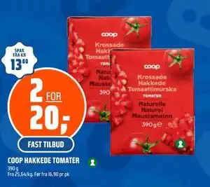Coop Obs COOP HAKKEDE TOMATER tilbud