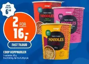 Coop Obs COOP KOPPNUDLER tilbud