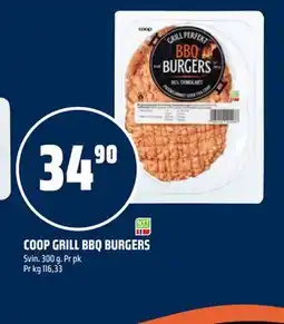Coop Obs COOP GRILL BBQ BURGERS tilbud