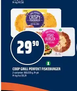 Coop Obs COOP GRILL PERFEKT FISKEBURGER tilbud