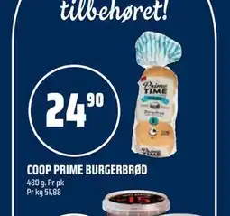 Coop Obs COOP PRIME BURGERBRØD tilbud